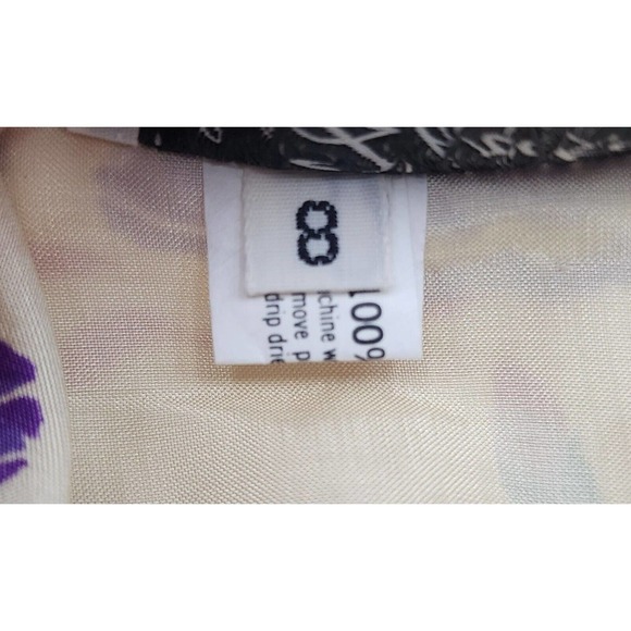 NWT VTG 70s Helen Fabrikant Floral Bow Secretary Blouse Women's Size 8 - Picture 10 of 12